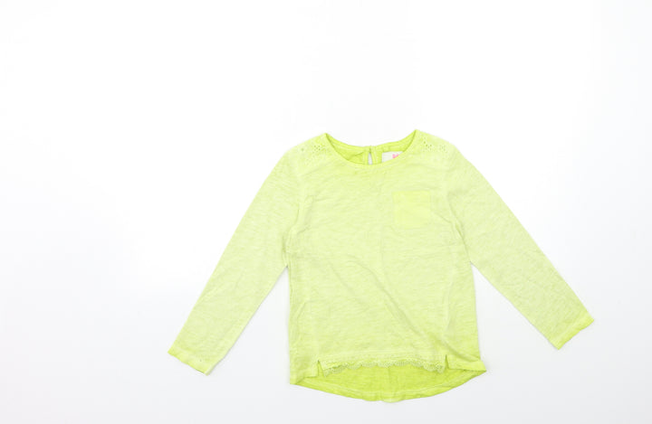 NEXT Girls Green Basic T-Shirt Size 5-6 Years