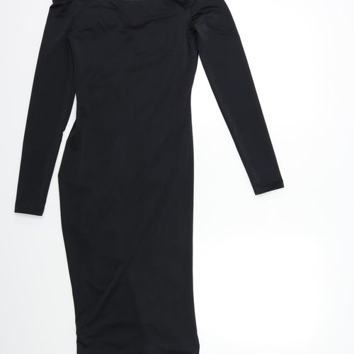 Boohoo Womens Black   Bodycon  Size 8