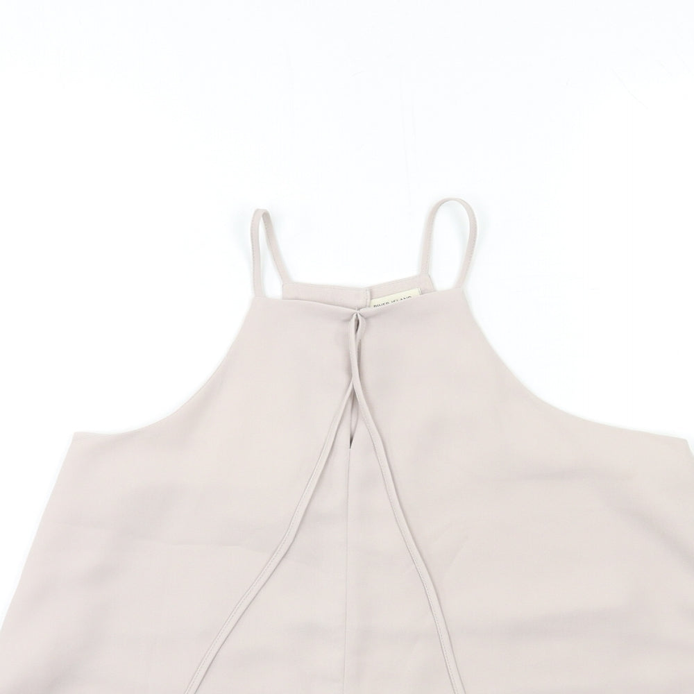 River Island Womens Grey   Basic Blouse Size 8