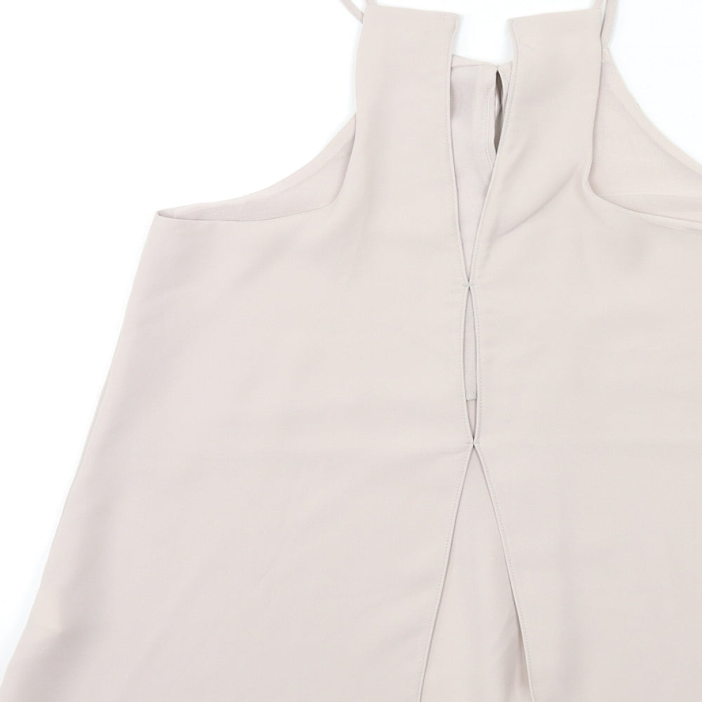 River Island Womens Grey   Basic Blouse Size 8