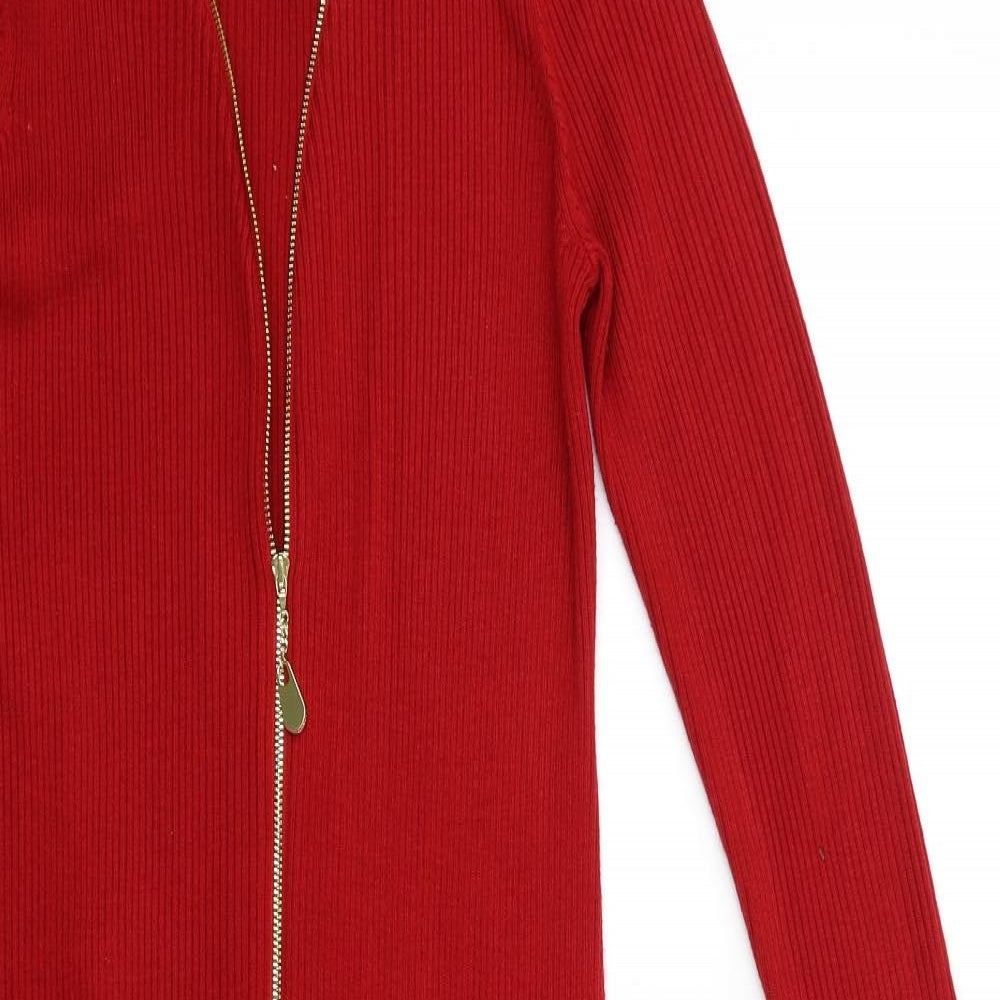 Calvin Klein Womens Red  Knit Jumper Dress  Size M