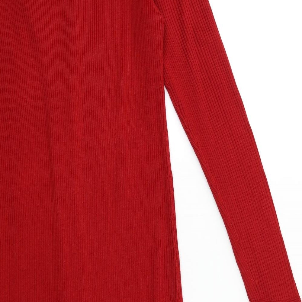 Calvin Klein Womens Red  Knit Jumper Dress  Size M