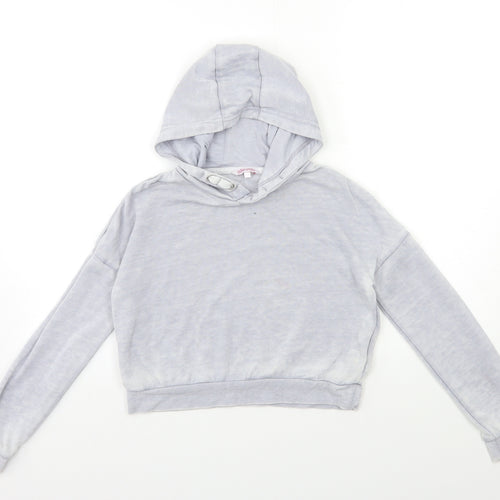 MISS EVIE Girls Grey   Pullover Hoodie Size 9 Years