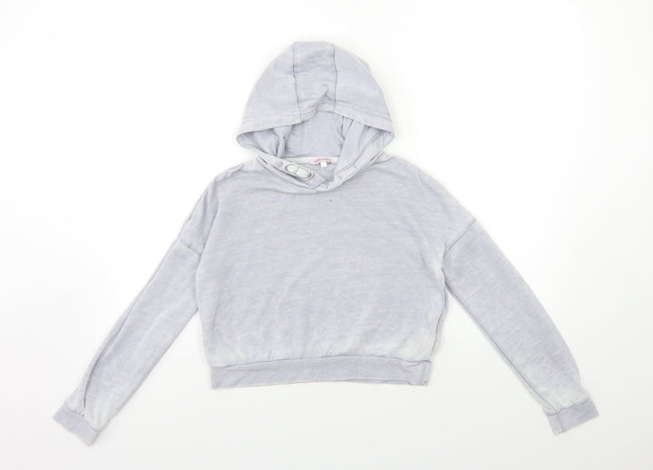 MISS EVIE Girls Grey   Pullover Hoodie Size 9 Years