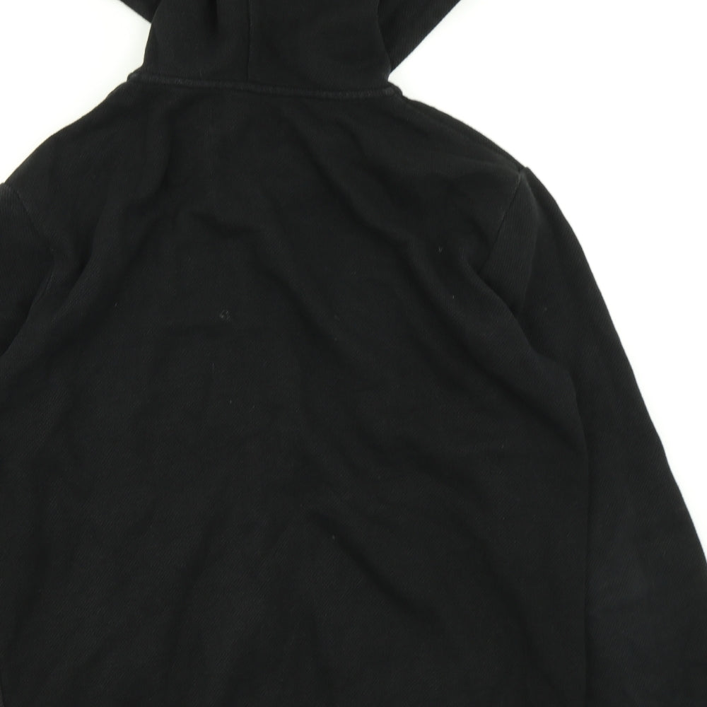 Zara Mens Black   Full Zip Hoodie Size L