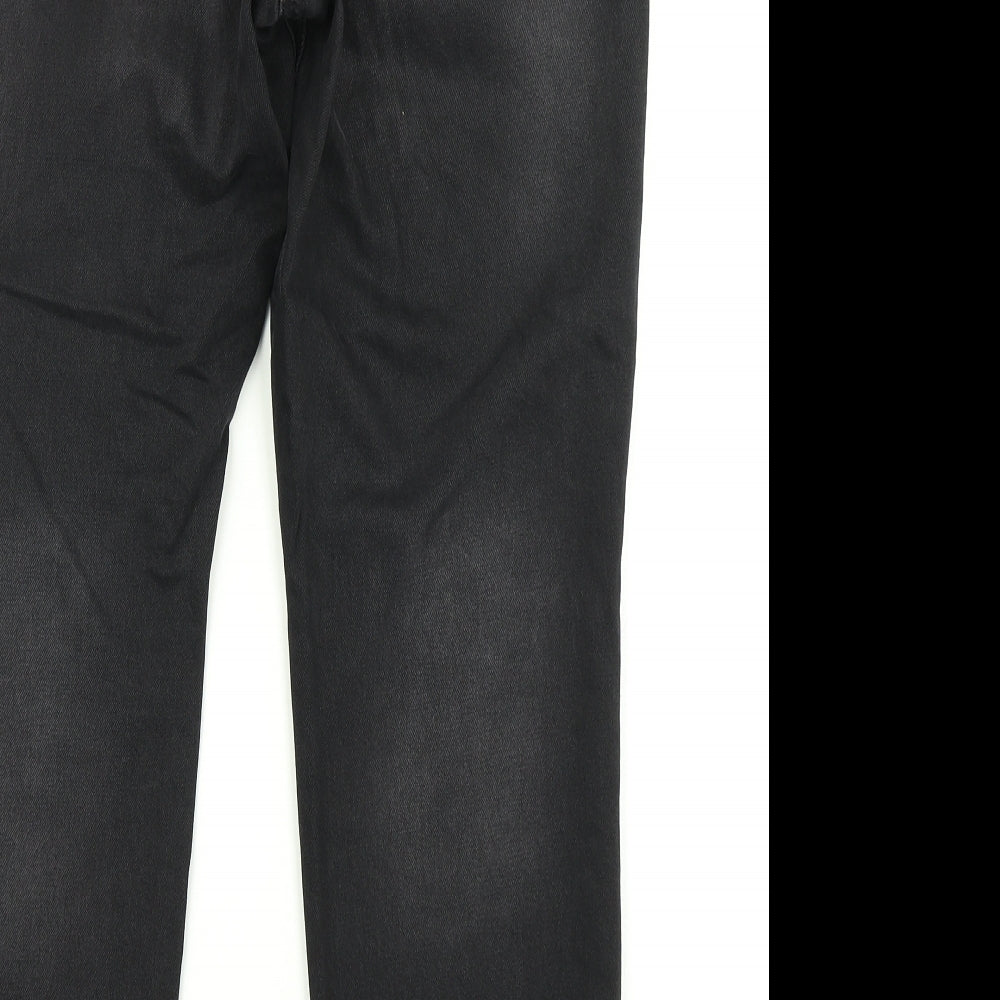 NEXT Womens Black  Denim Boyfriend Jeans Size 14 L25 in