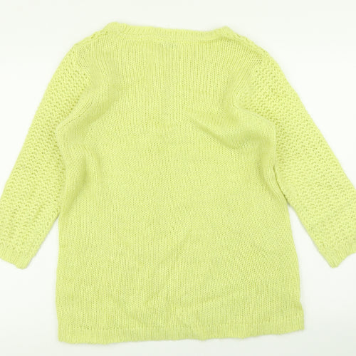 BHS Womens Yellow  Knit Pullover Jumper Size 14