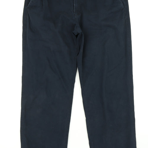Easy Mens Blue   Chino Trousers Size 34 in L28 in