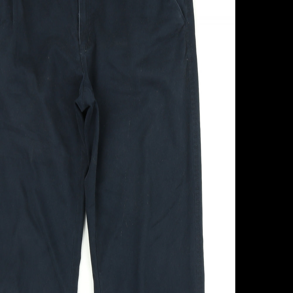 Easy Mens Blue   Chino Trousers Size 34 in L28 in