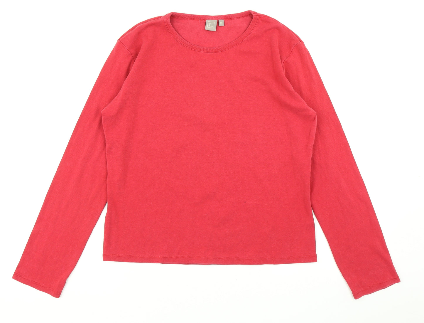 TU Womens Red   Basic T-Shirt Size 16