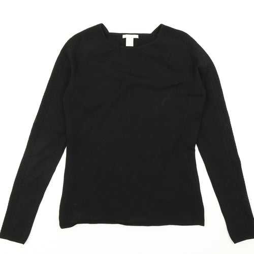 H&M Womens Black   Basic T-Shirt Size M