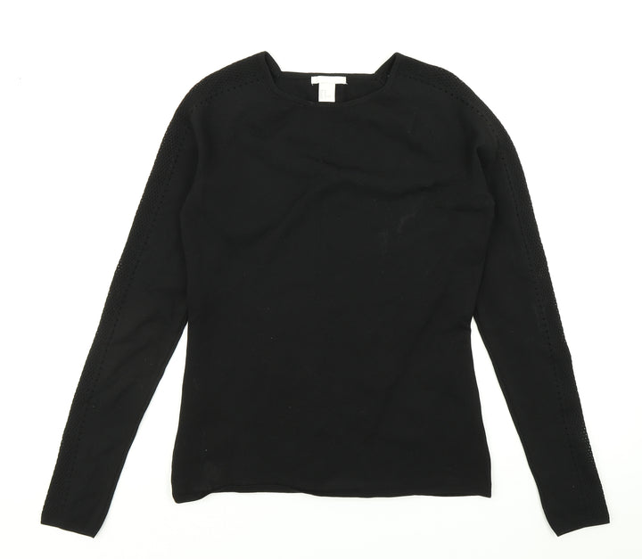 H&M Womens Black Basic T-Shirt Size M