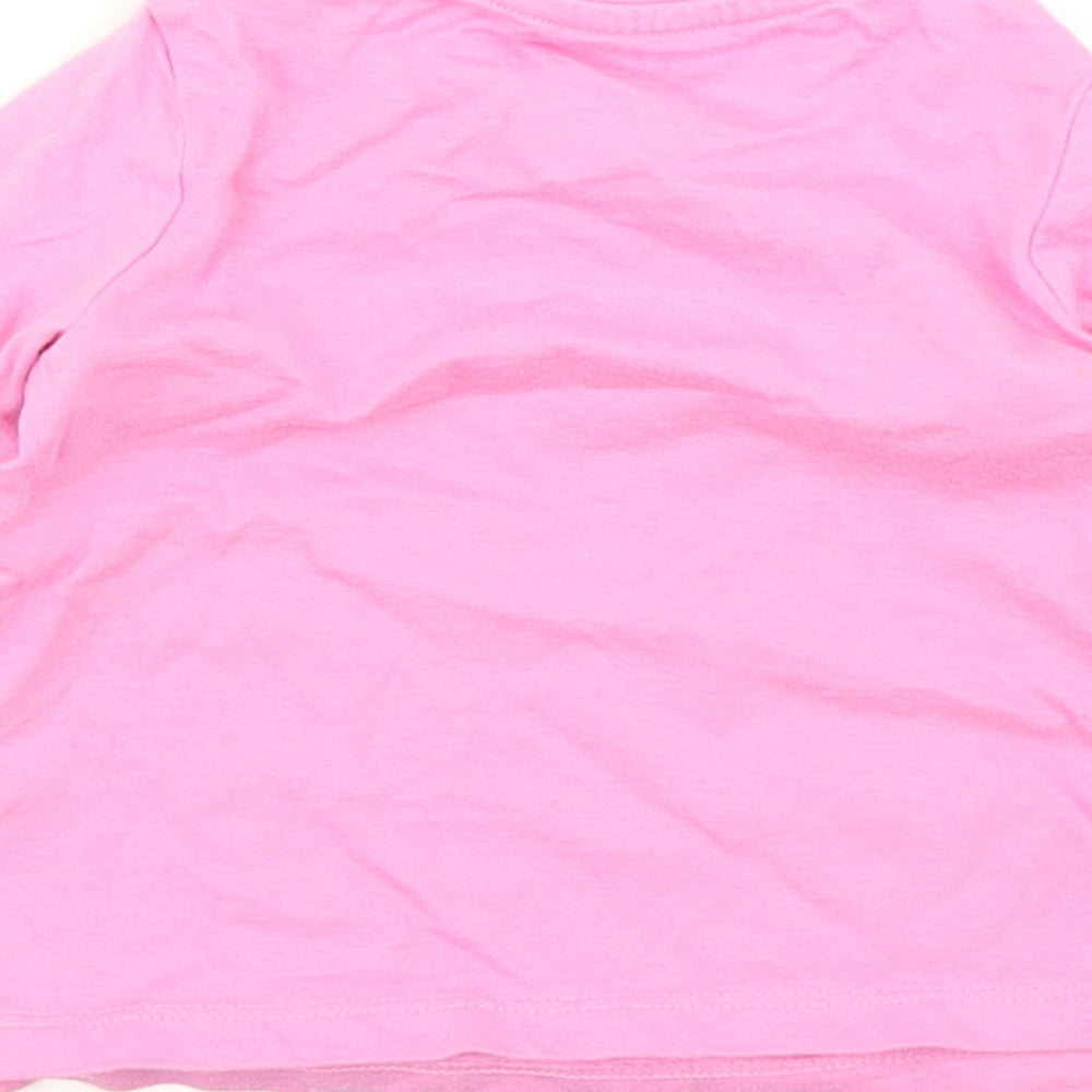 Mr Men Girls Pink   Basic T-Shirt Size 3-6 Months  - Little Miss Chatterbox