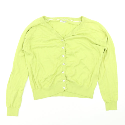 Nomads Womens Green  Knit Cardigan Jumper Size L