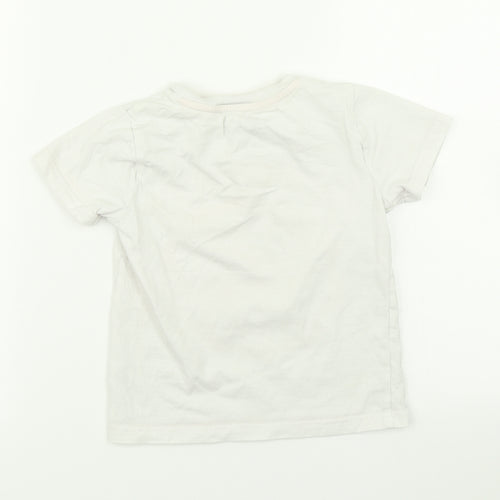 F&F Boys White   Basic T-Shirt Size 4-5 Years