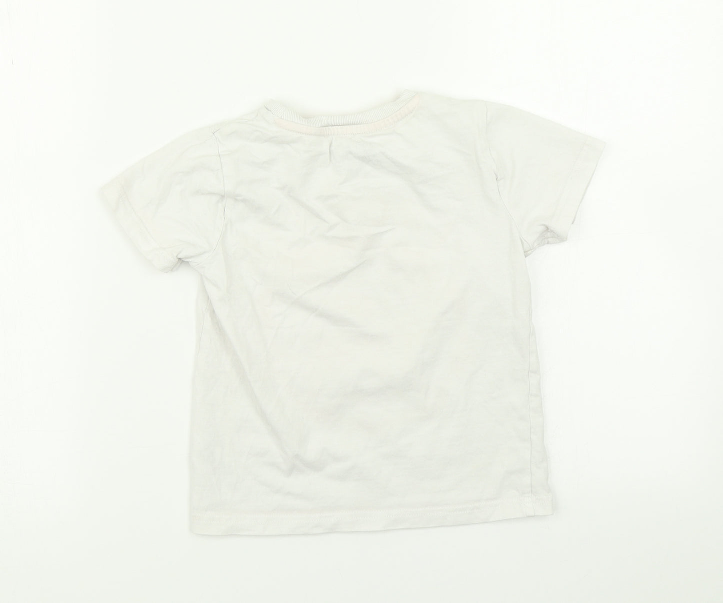 F&F Boys White   Basic T-Shirt Size 4-5 Years