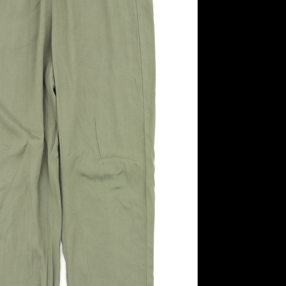 Divided Womens Green   Dress Pants Trousers Size 6 L27 in