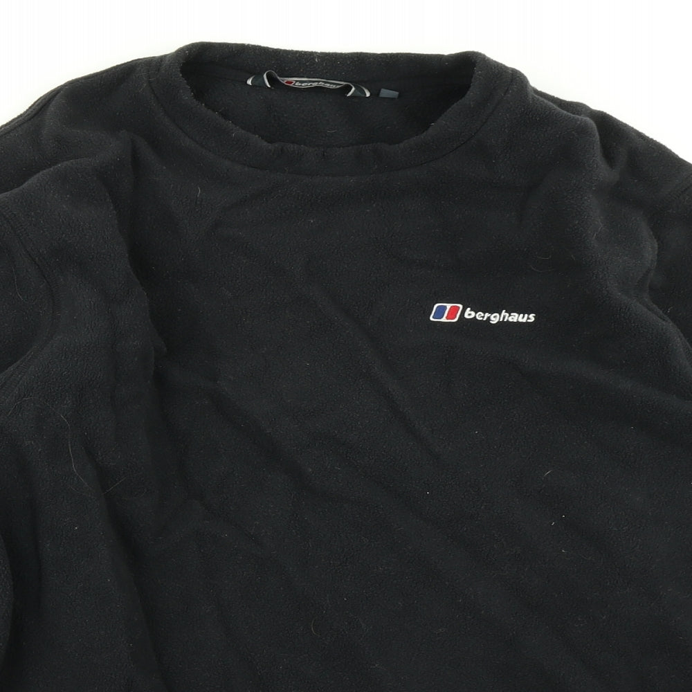 Berghaus Mens Black  Fleece Pullover Sweatshirt Size S
