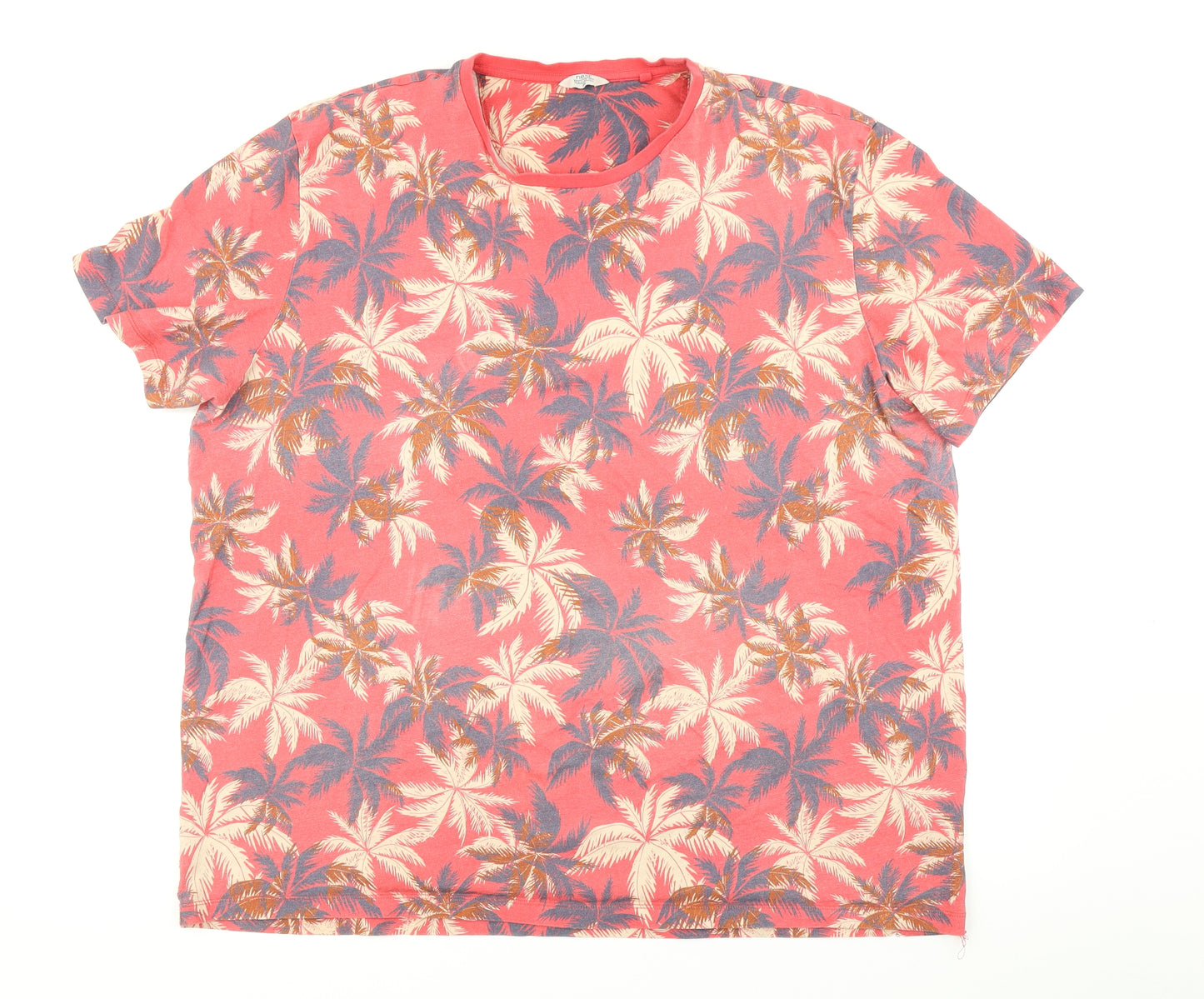 NEXT Mens Red Floral   T-Shirt Size 3XL