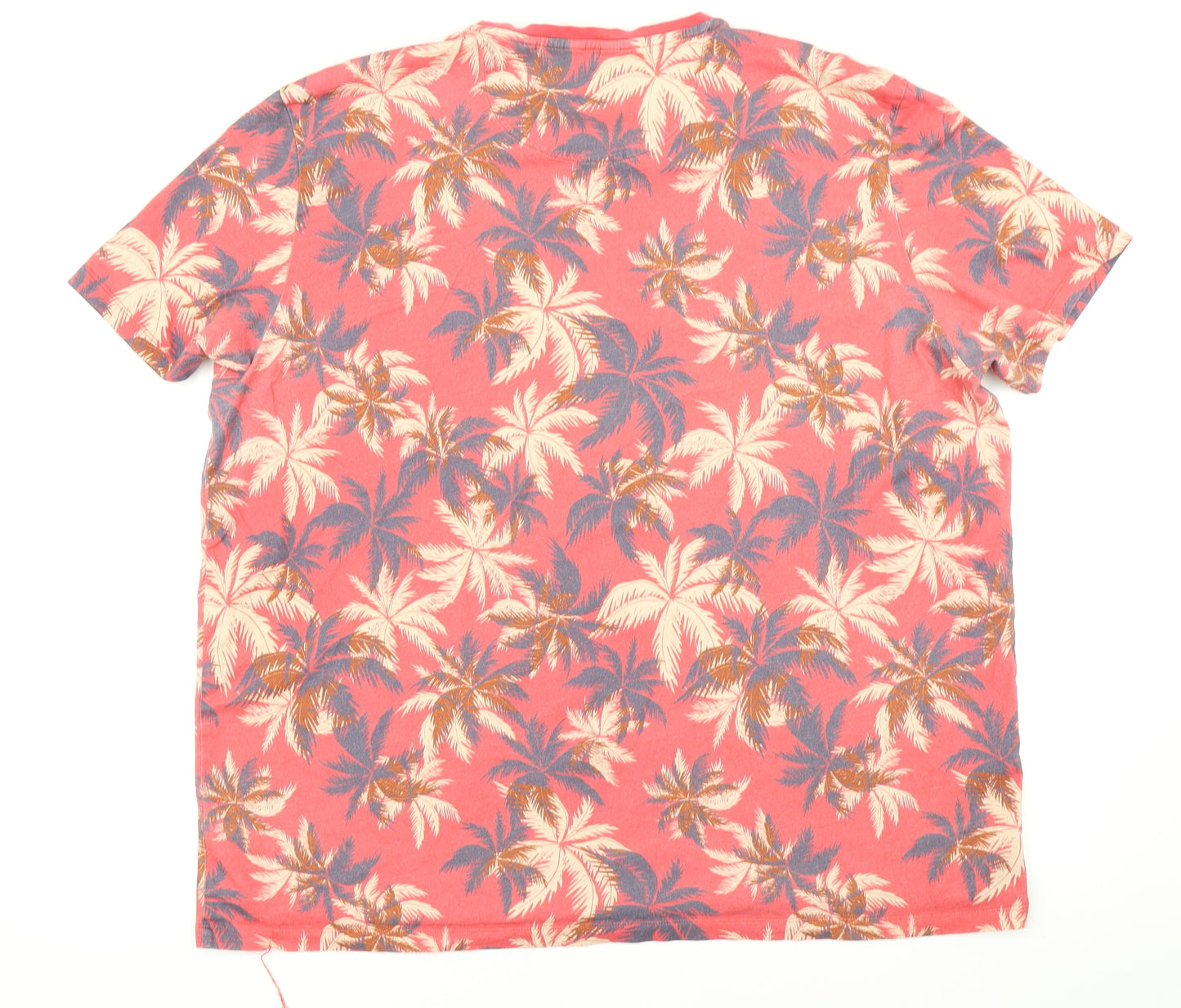 NEXT Mens Red Floral   T-Shirt Size 3XL