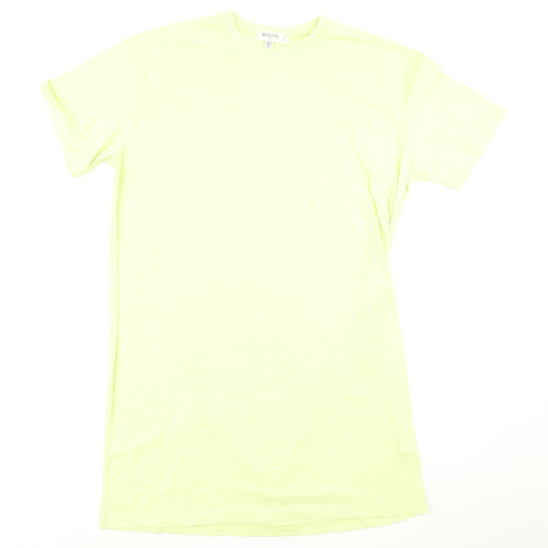 Missguided Womens Yellow   T-Shirt Dress  Size 12