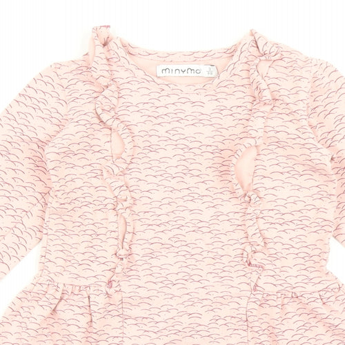 Minymo Girls Pink   Skater Dress  Size 3 Years