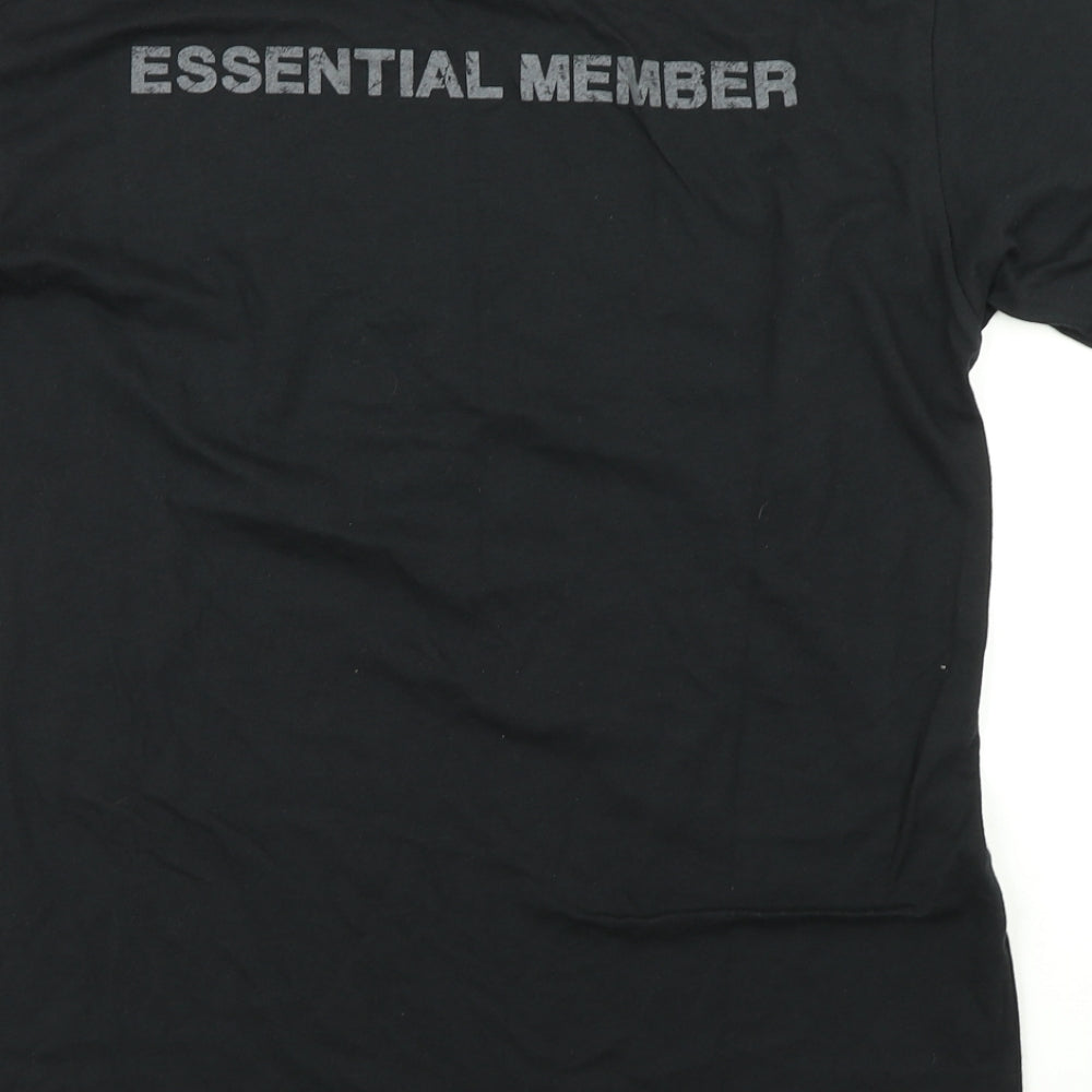 Black Wolf Fitness Mens Black    T-Shirt Size M