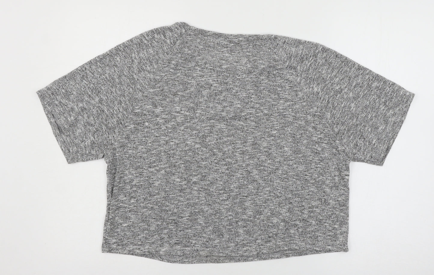 New Look Womens Grey  Jersey Basic T-Shirt Size 10