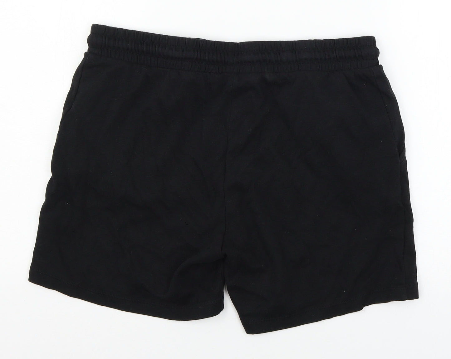 TU Womens Black  Jersey Sweat Shorts Size 14