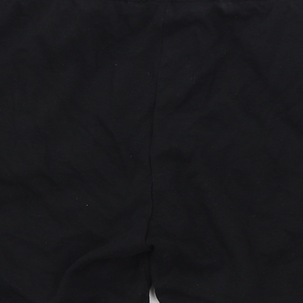 TU Womens Black  Jersey Sweat Shorts Size 14