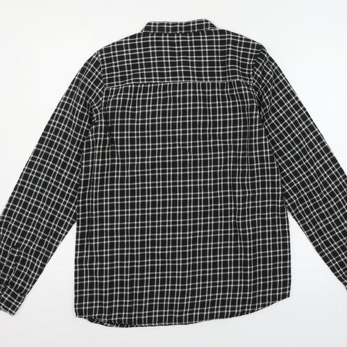 TU Boys Green Check  Basic Button-Up Size 14 Years