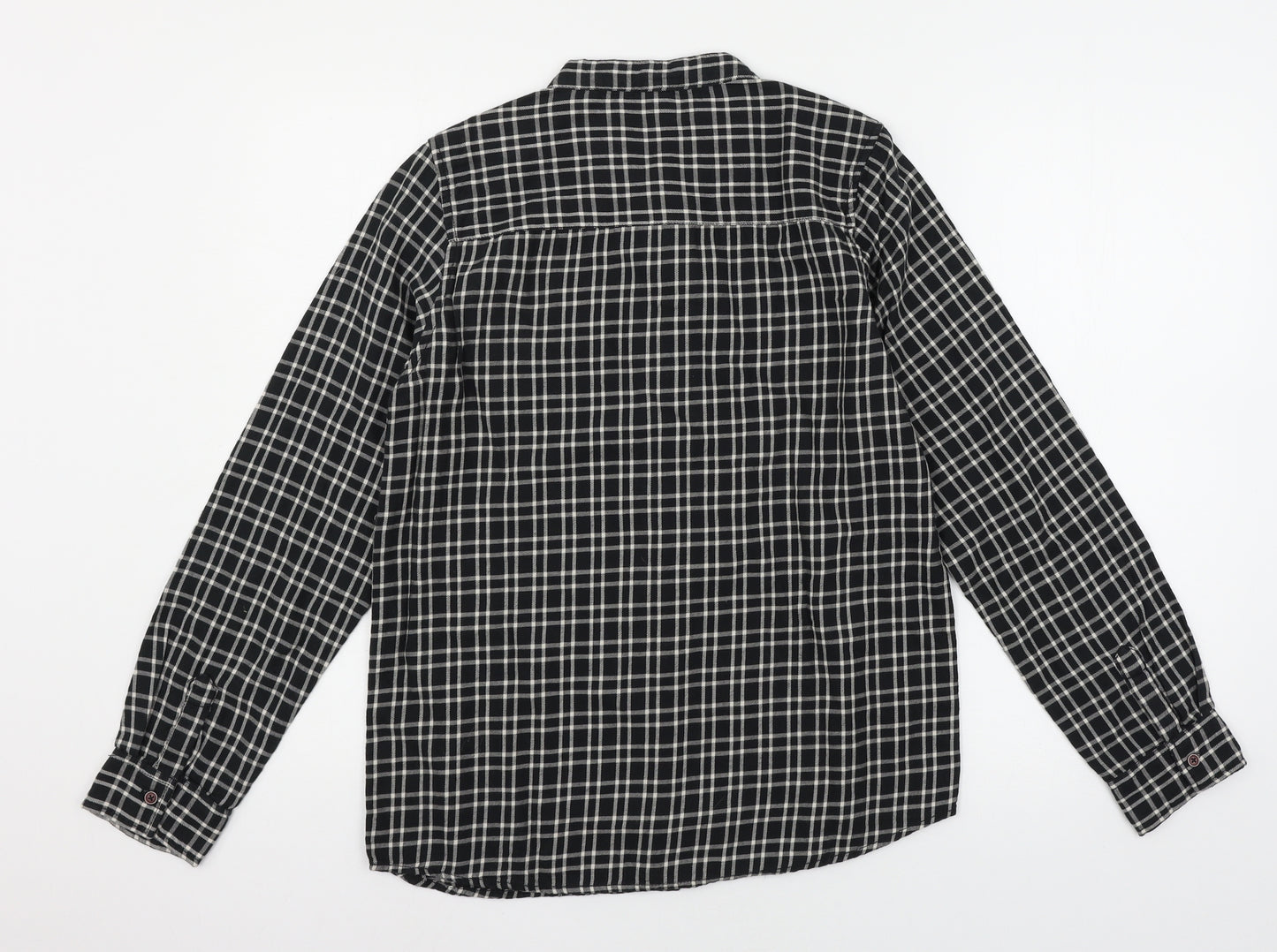 TU Boys Green Check  Basic Button-Up Size 14 Years