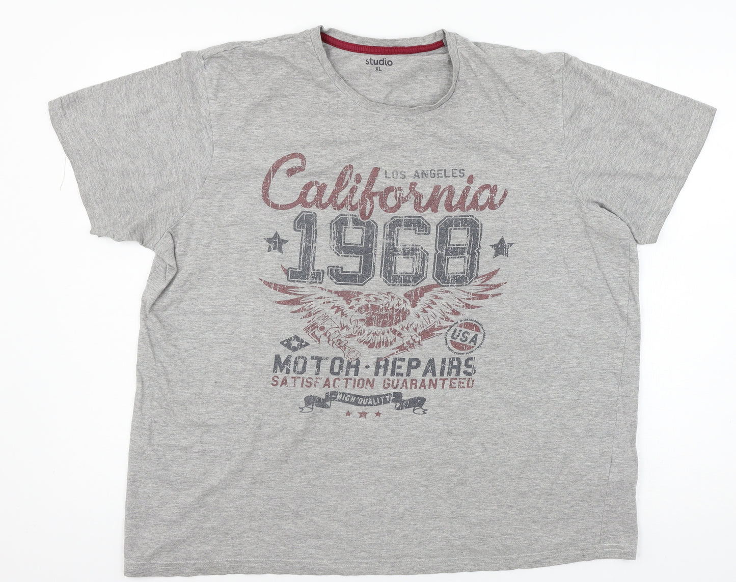 Studio Mens Grey  Jersey  T-Shirt Size XL  - California
