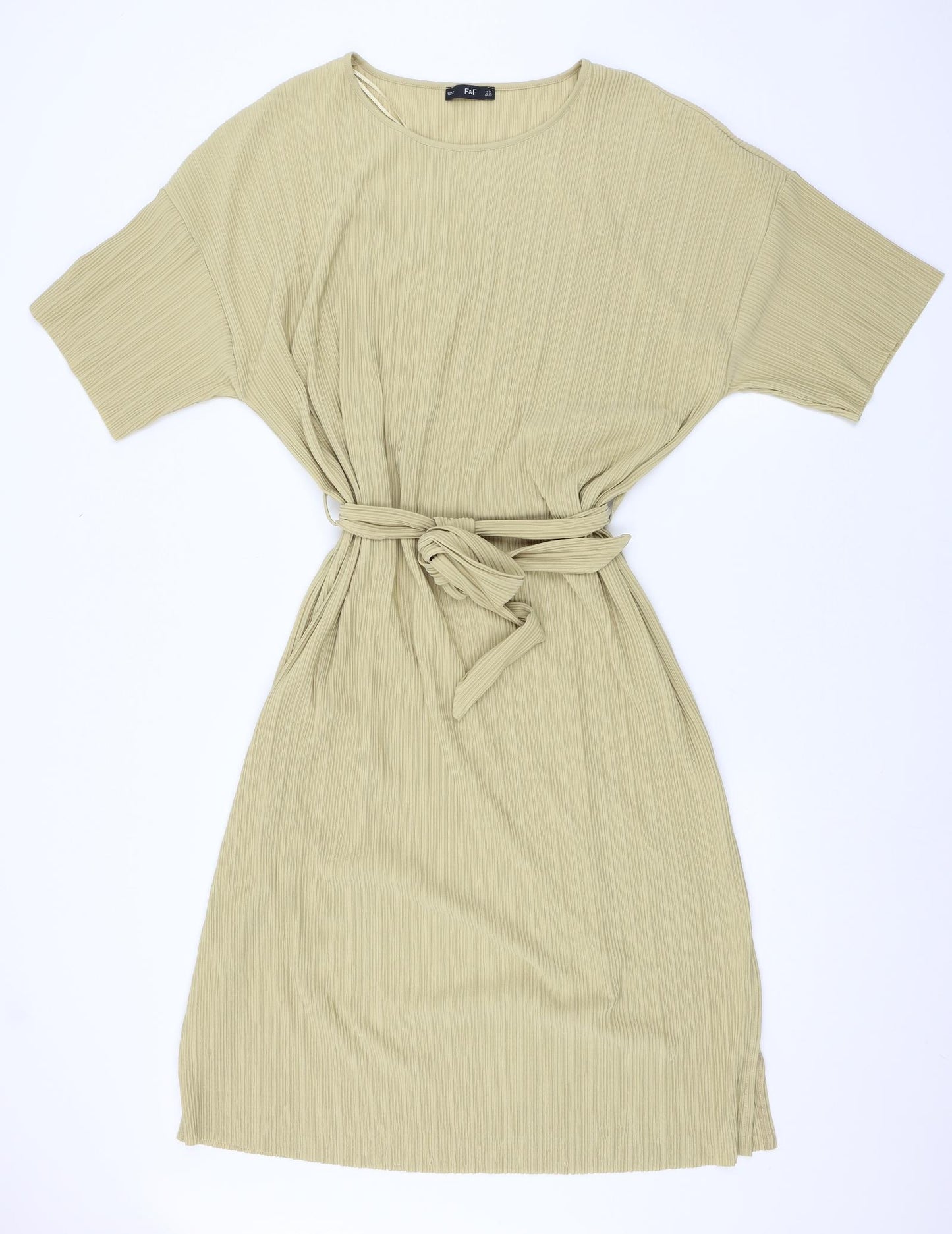 F&F Womens Beige  Jersey T-Shirt Dress  Size 20