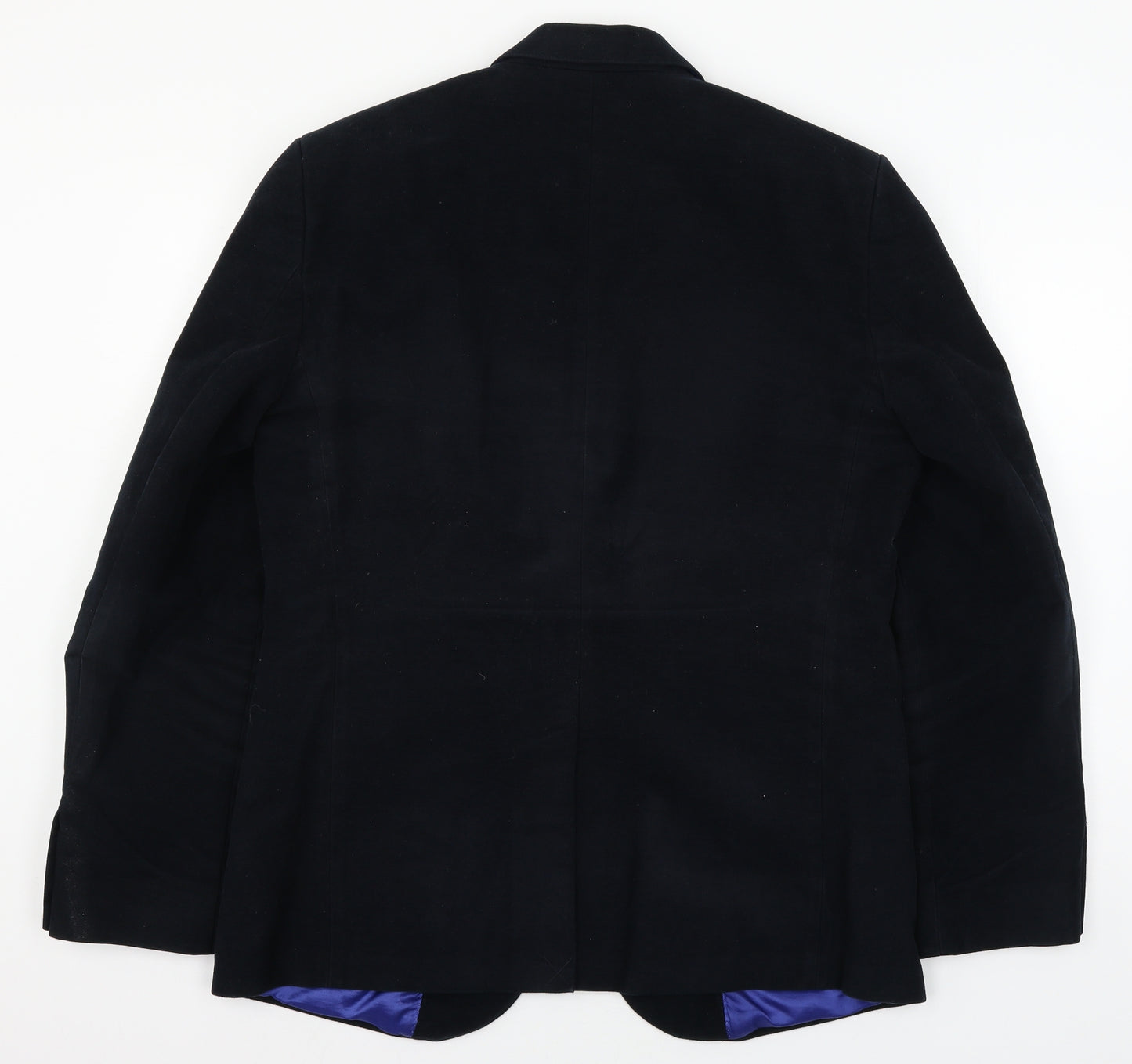 Crew Clothing Mens Blue  Velvet Jacket Blazer Size L