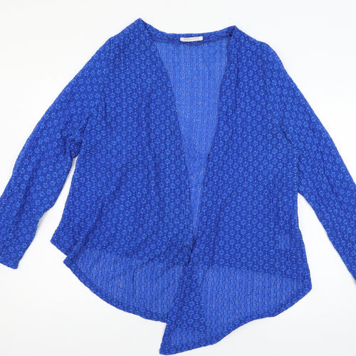 Anna Rose Womens Blue  Lace Cardigan Jumper Size 20