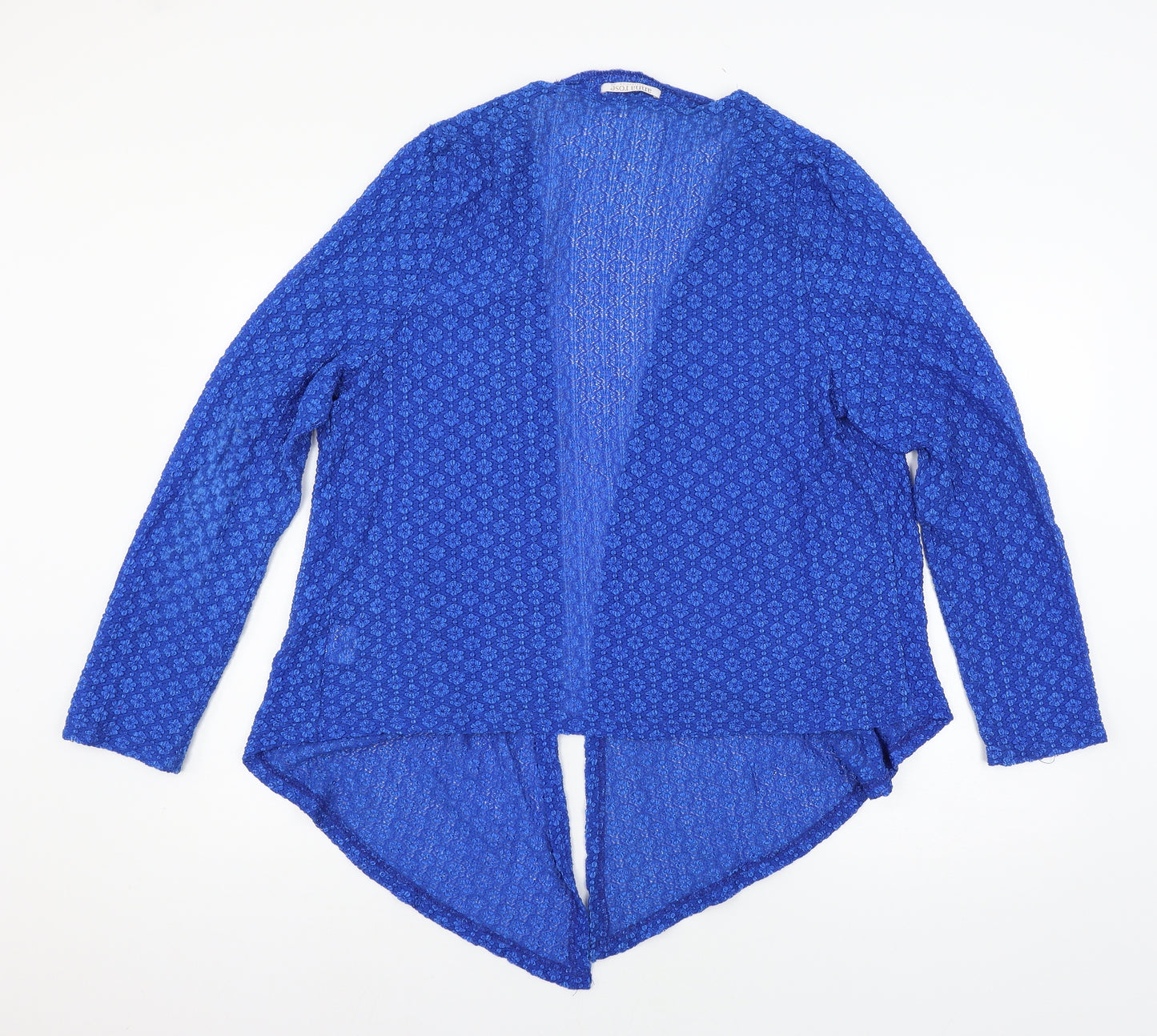 Anna Rose Womens Blue  Lace Cardigan Jumper Size 20