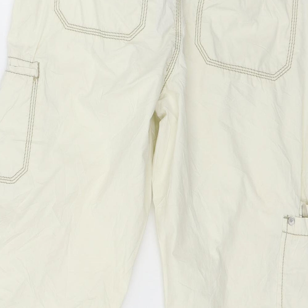 DKNY Womens Ivory   Cropped Trousers Size 28 in L21 in