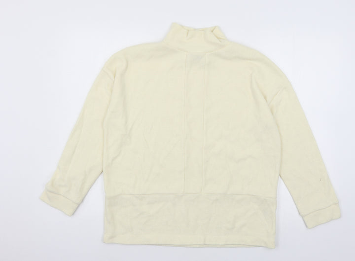 TU Womens Ivory  Jersey Basic T-Shirt Size 8