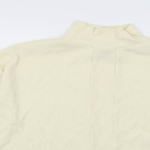 TU Womens Ivory  Jersey Basic T-Shirt Size 8