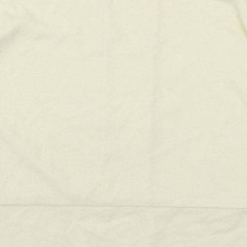 TU Womens Ivory  Jersey Basic T-Shirt Size 8
