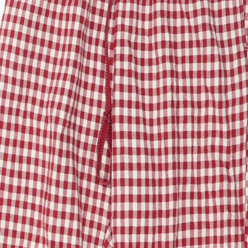 Uniqlo Womens Red Check  Capri Pyjama Pants Size L