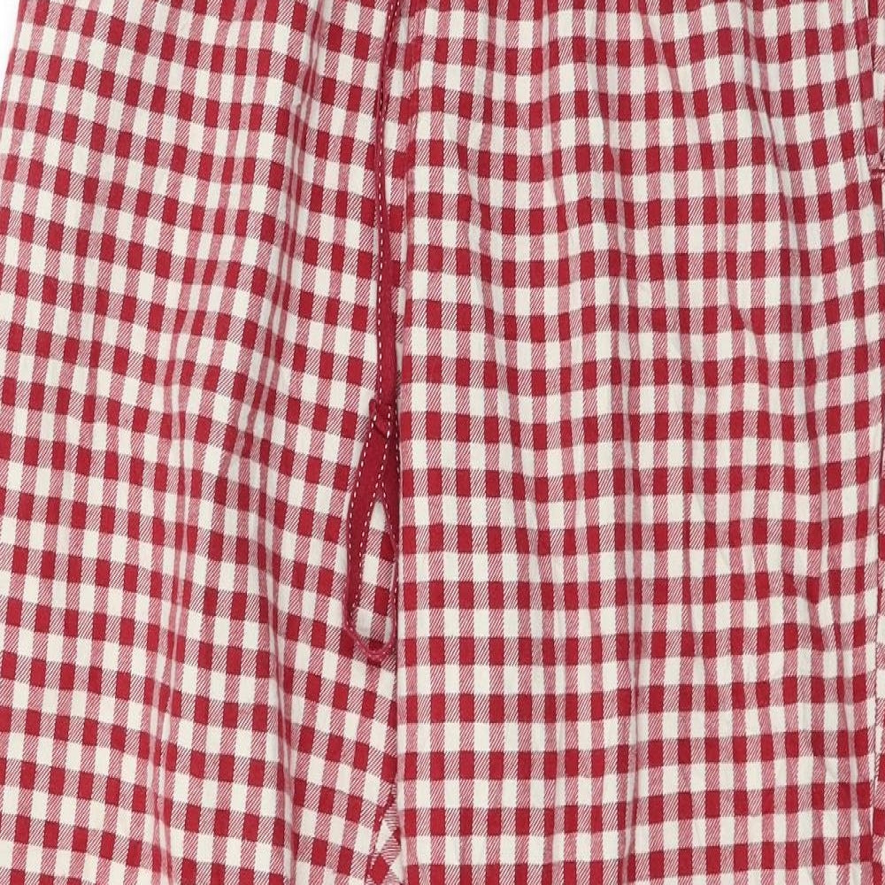 Uniqlo Womens Red Check  Capri Pyjama Pants Size L