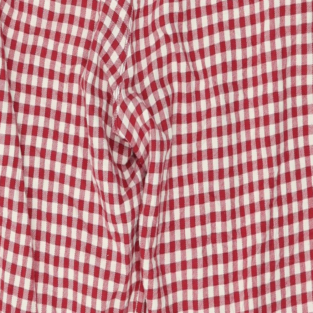 Uniqlo Womens Red Check  Capri Pyjama Pants Size L