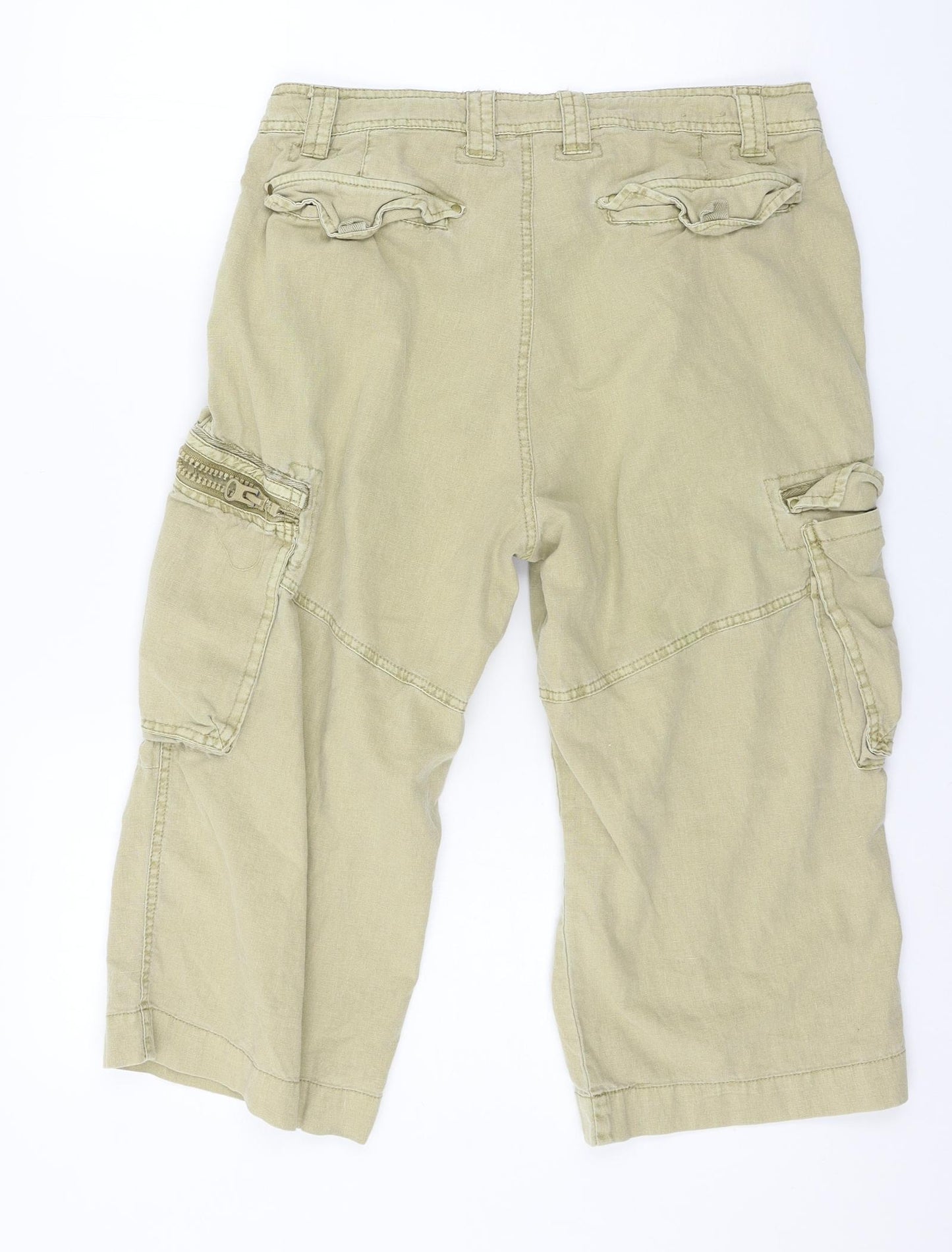 Cedar Wood State Mens Beige   Bermuda Shorts Size 32 in
