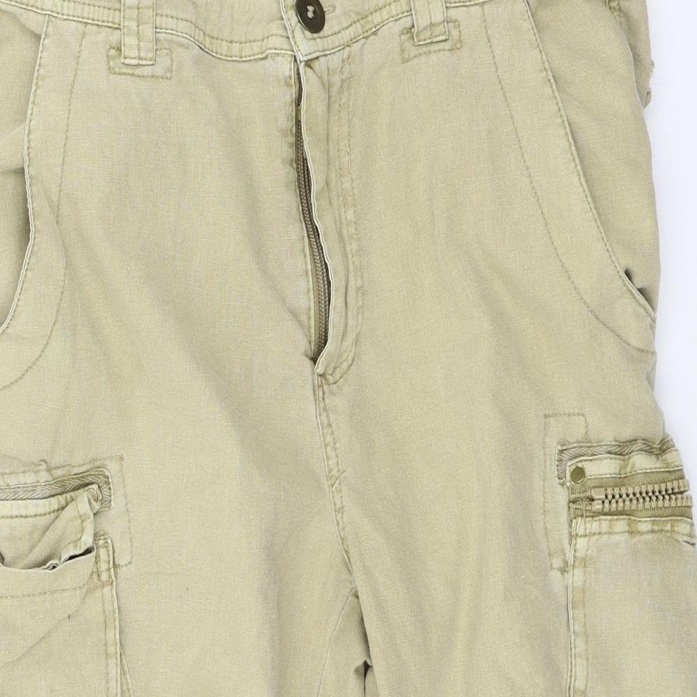 Cedar Wood State Mens Beige   Bermuda Shorts Size 32 in