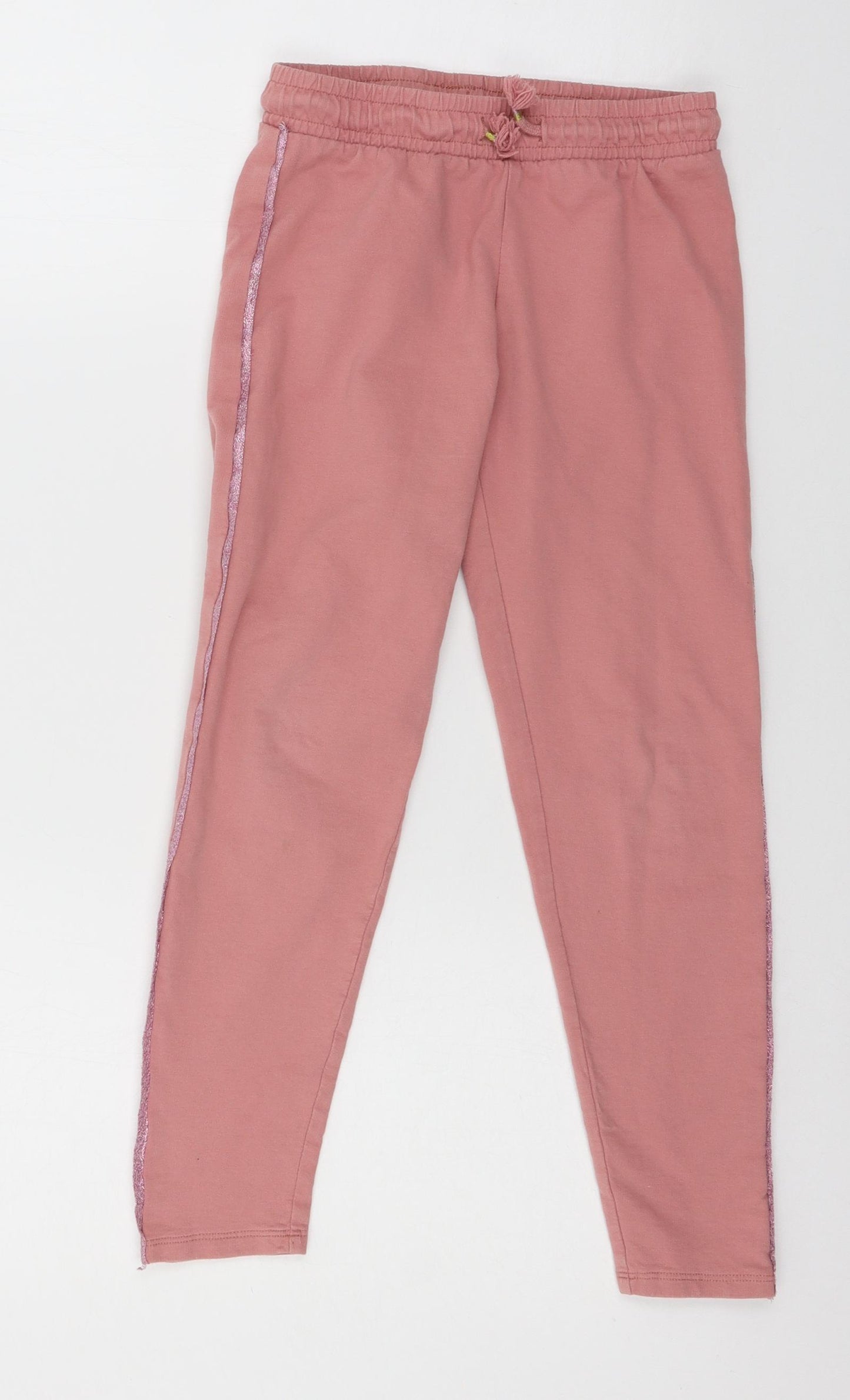 TU Girls Pink  Jersey Jogger Trousers Size 9 Years