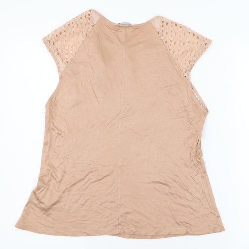 H&M Womens Pink  Jersey Basic T-Shirt Size M