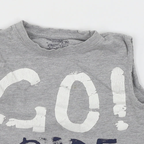 Matalan Boys Grey  Jersey Basic Tank Size 3 Years  - Ride the surf