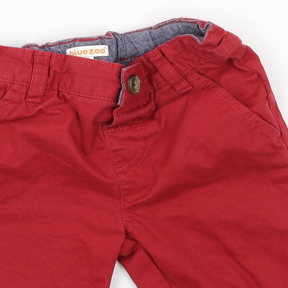 Blue Zoo Boys Red   Chino Trousers Size 3-4 Years